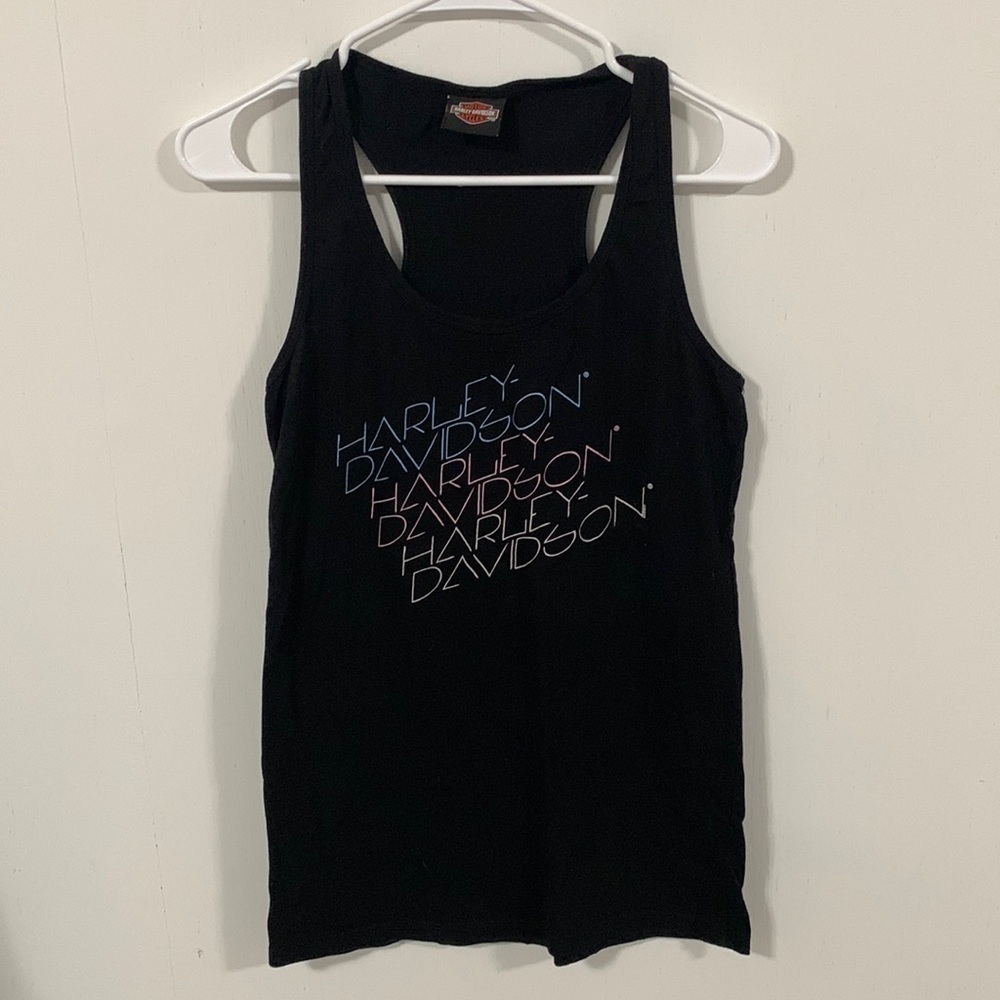 Harley-Davidson tank top Womens Sz Small, good condition see measurements